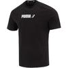Letter Breathable Casual Sports Short Sleeve T-Shirt Men Tops Black 846530-01