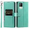 Чехол-книжка для realme Narzo 50i из ретро ПУ-кожи с кошельком и слотами для карт
