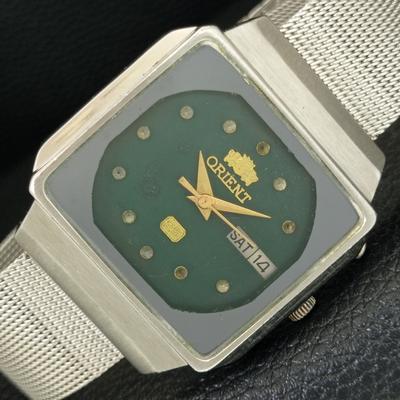 АВТОМАТИЧЕСКИЕ 46941 ВИНТАЖНЫЕ ORIENT ЯПОНИЯ МУЖСКИЕ ОРИГИНАЛЬНЫЕ ЧАСЫ С ЦИФЕРБЛАТОМ a704968-1
