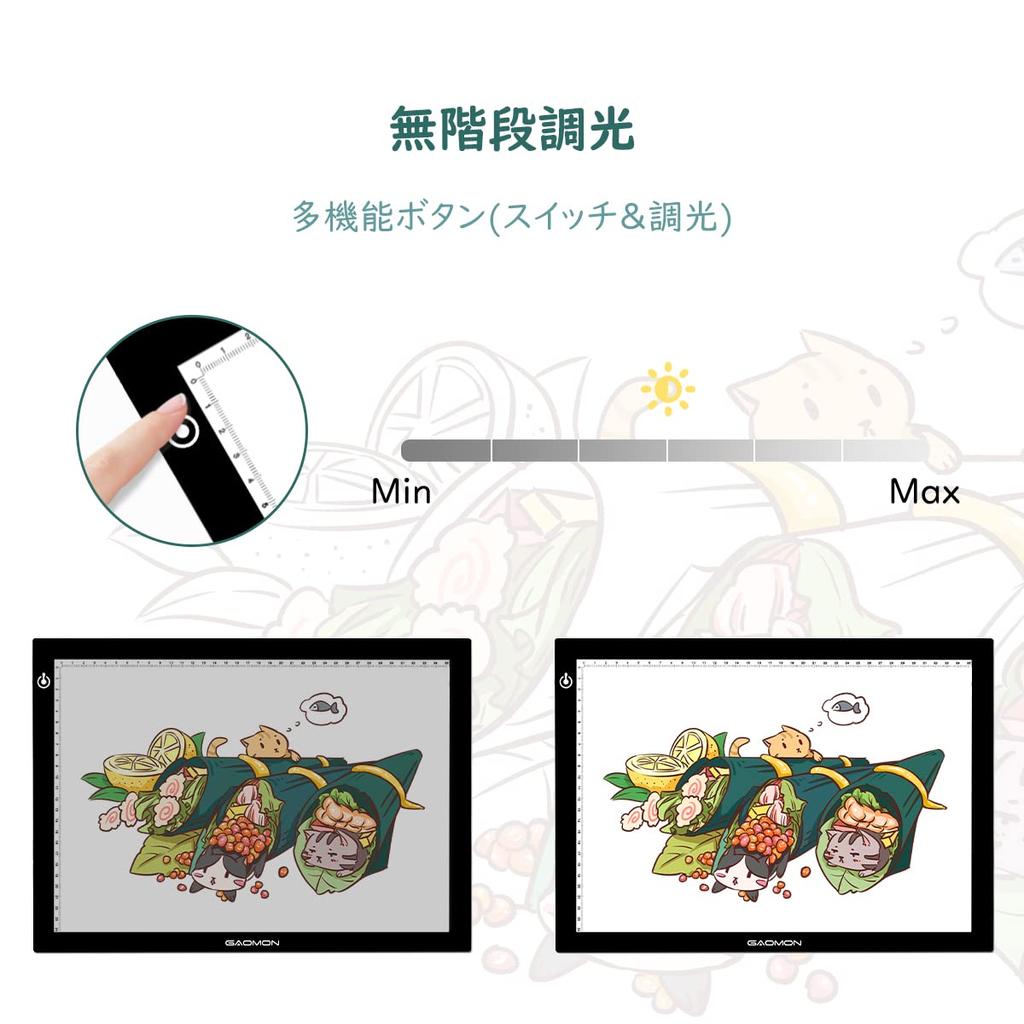 GAOMON B4 размер трассировки плавный 5 мм светодиодный светильник манга иллюстрации DIY ручной работы каллиграфия стенд, затемнение, легкий, ультратонкий корпус-GB4 рентген