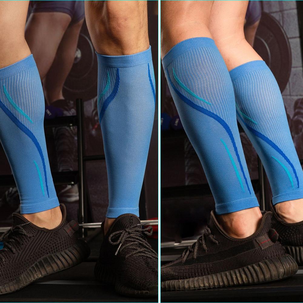 1 пара компрессионных носков с рукавами до середины икры толщиной 20–30 мм рт.ст. для мужчин и женщин, идеальный вариант компрессионных носков для бега