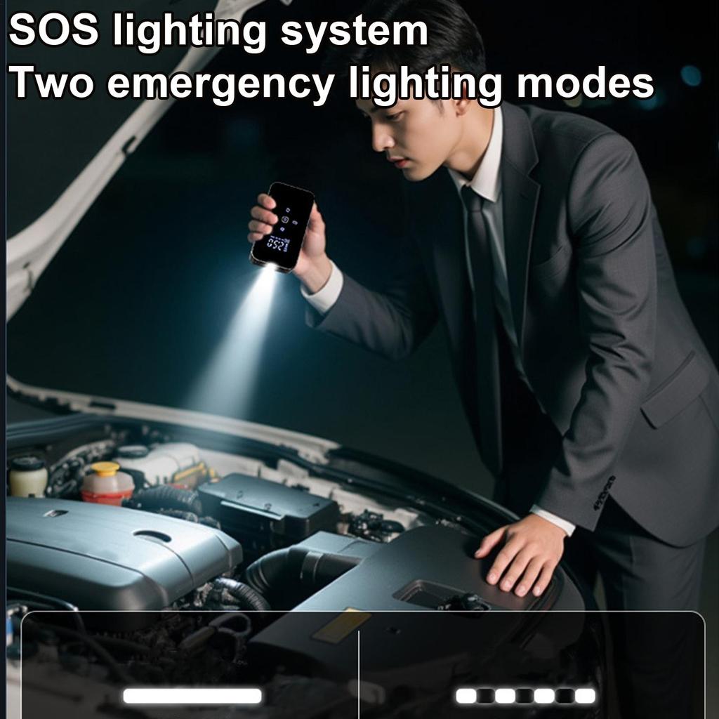 Беспроводной воздушный насос Сенсорный экран Электрический воздушный насос Электрический насос для накачивания шин Перезаряжаемые автомобильные аксессуары для велоспорта