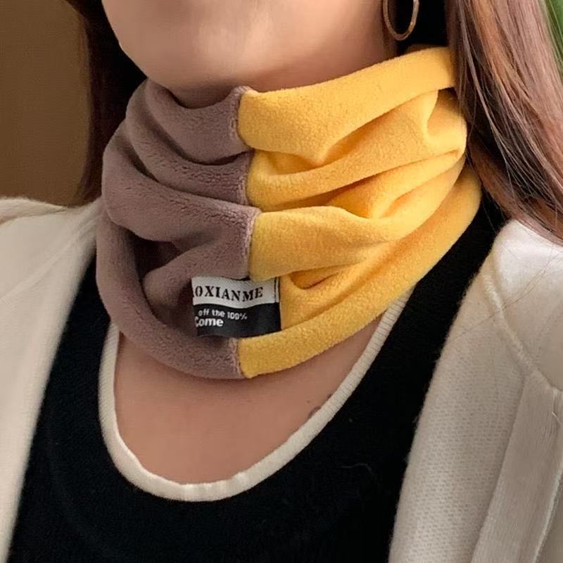 Women Warm Neck Warmer Thick Fleece Scarf Face Mask Windproof Thermal Neck Cover Ideal for Winter Outdoor Sports and Daily Wear