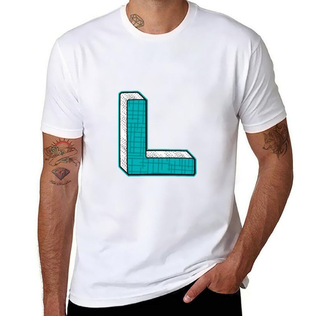 Alphabets Blue YWZMLS 5 TShirt t shirt man designer t shirts with prints TShirt
