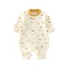 Babykoi Baby Clothes Long Sleeve Romper Spring Autumn Newborn Coveralls Baby Girls Boys Birth Preparation Gift Pattern Yellow 6M All-over