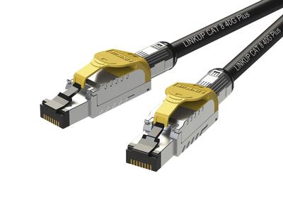 Патч-кабель Ethernet Cat8 4 пары 22AWG Экранированный Одножильный кабель 2000 МГц До 40 Гбит/с Будущее 5-го поколения Ethernet LAN Сеть 40G Структурный кабель