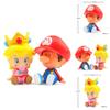 Mario Princess Peach Cartoon Character Model Resin Miniature Garden Scene For Gift Giving And Home Decor