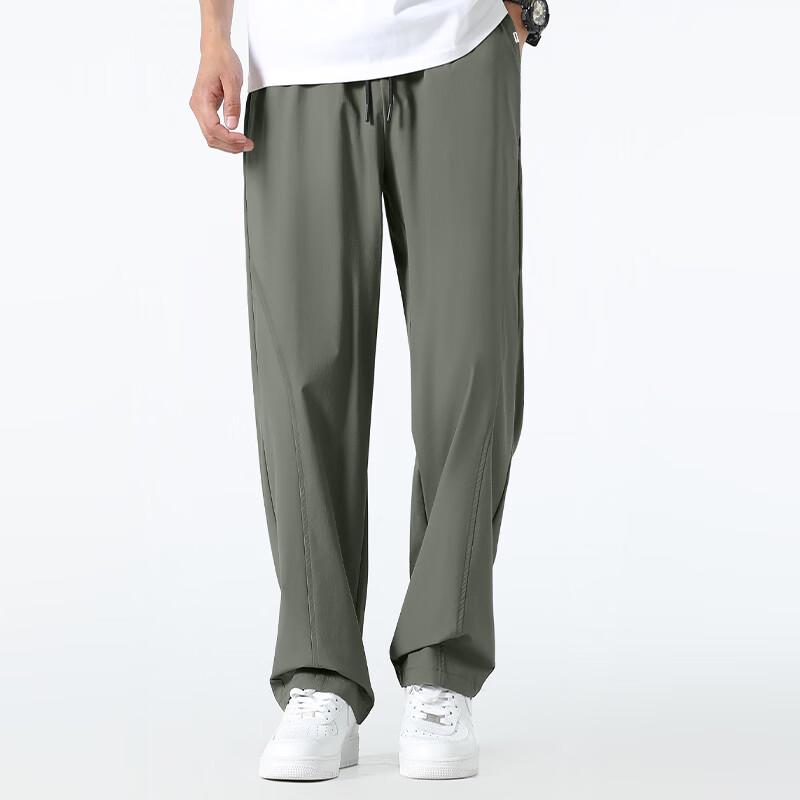 Mark Fairwhale Men's Ice Silk Quick Dry Sunscreen Casual Sports Pants