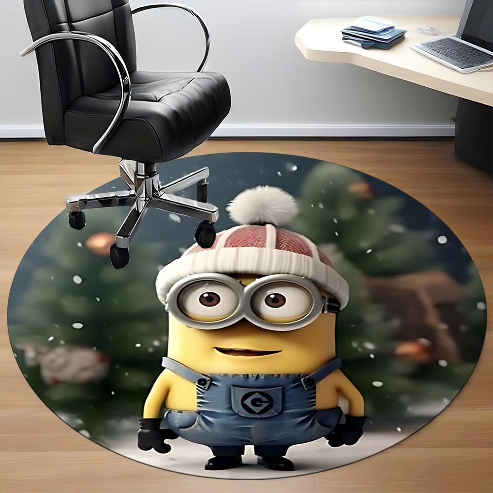 1pc Minion Christmas Chair Carpet for Office Non-Slip,Machine Washable Rug for Office, Room - Holiday Decor - Machine Made yy251017258