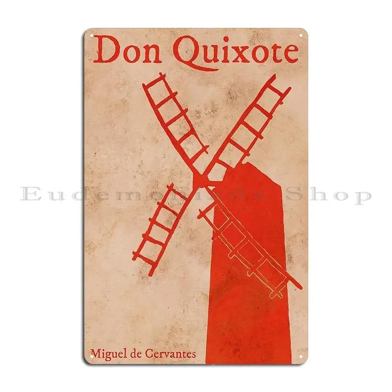 Don Quixote Metal Plaque Poster Retro Decoration Home Character Wall Mural Tin Sign Poster