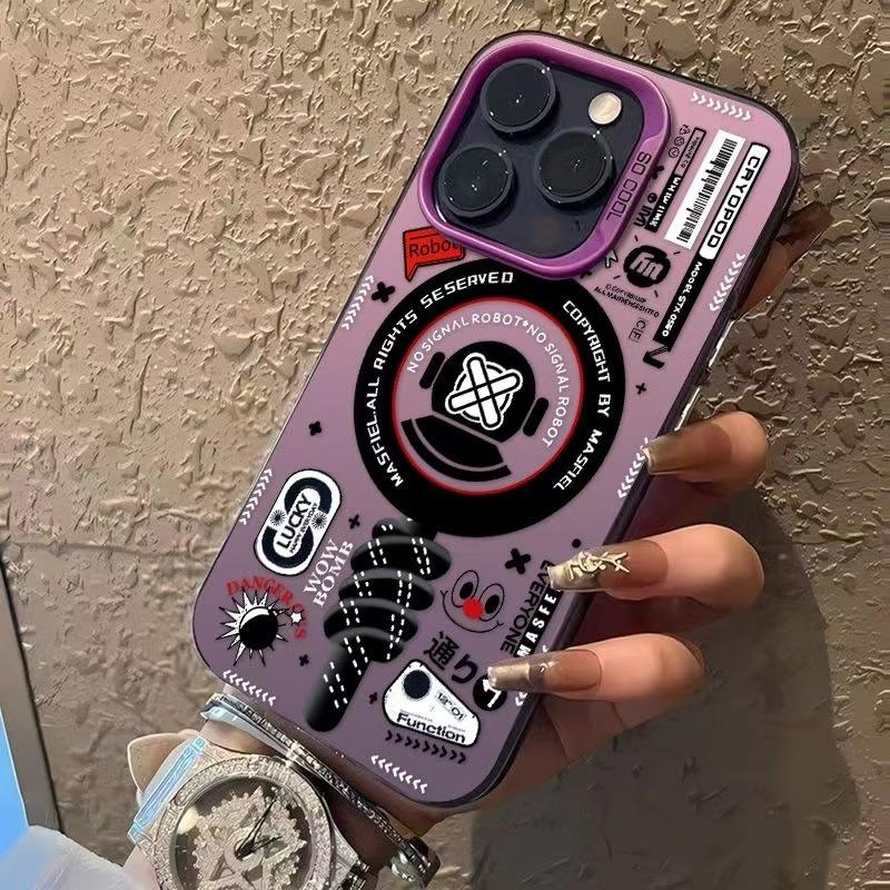 Tech robot compatible Apple 15 Pro phone case, iPhone 16, 17 Pro Max, new 14 Pro trendy