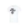 Just Do It Logo Print Crew Neck Short Sleeve T-Shirt Men Tops White DR7640-100