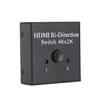 Qiilu Répartiteur HDMI 3D 1080P 4Kx2K HD Séparateur HDMI Bidirectionnel Sélecteur De Commutateur À 2 Ports DC 5V / 1A