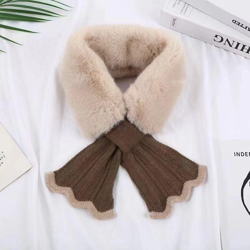 Women's Scarf Autumn and Winter Outdoor Warm Cross Neck Cover Scarf