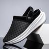 Fashion Men's Sandals Slip-On Anti-Slip Sports Bag Half Drag Shoes Mesh Breathable Lightweight Casual Beach Thick Sole Slippers Women
