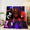 Robot Invasion Alert Blanket Flannel Blanket for bed, sofa, Camping, Hiking, Picnic Essentials, gift for family Fan gifts
