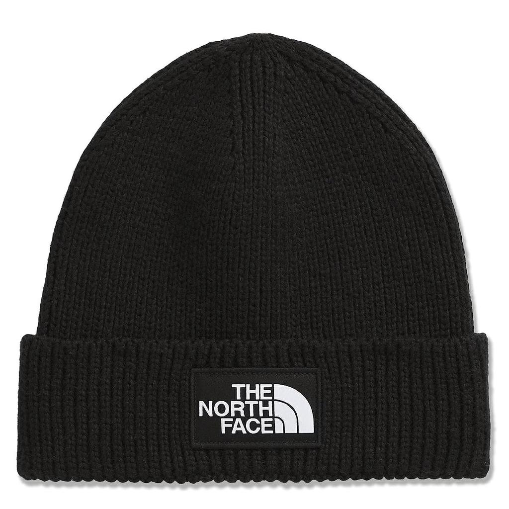 The North Face Вязаная шапка LOGO BOX с отворотом ЧЕРНАЯ Шапка-бини Дизайн США