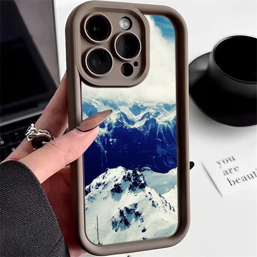 LZ25 Mountain Peak Forest Snow силиконовый чехол для телефона Infinix Smart 9 Hot 40i Tecno Camon20 Moto G22 G30 OnePlus Google Pixel 9 противоударный чехол на заднюю панель