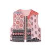2026 Fall Womens Street Fashion Printed Short Quilted Vest Top W028 7485