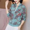 2025 Women's Chiffon Baseball Jacket: Stylish Korean Loose Fit, Sun Protection, Long Sleeve, Zipper, Slimming Top for Summer.