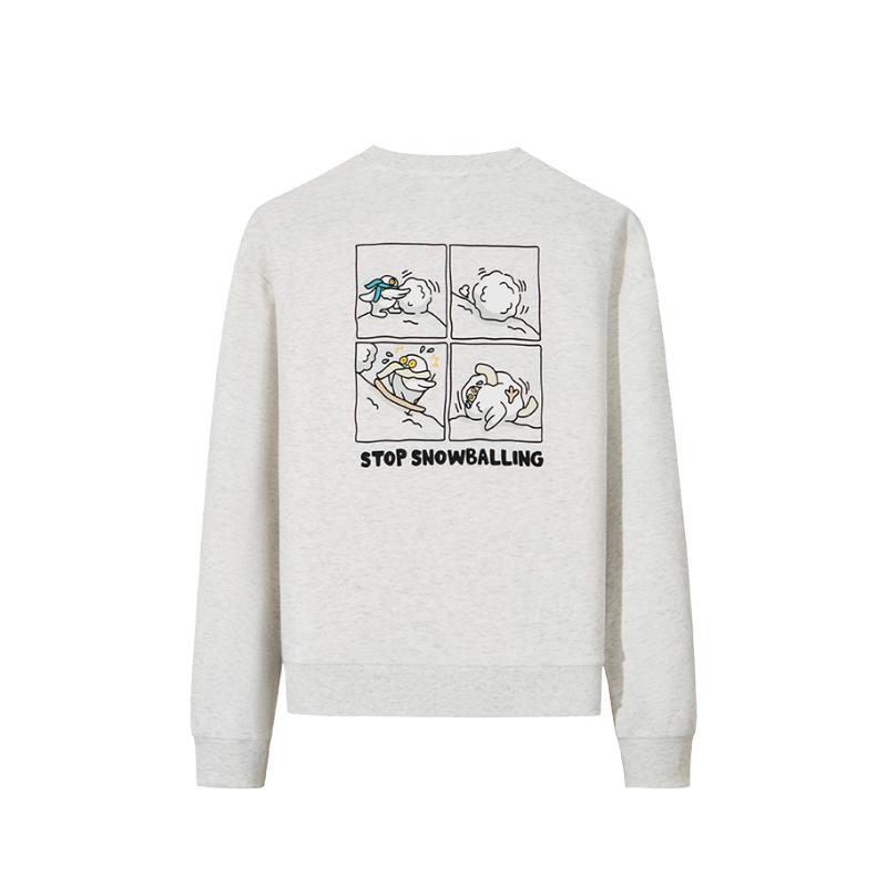 Anta Autumn Casual Versatile Hoodie Women Tops Gray 962548712-3