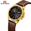 Men’s Quartz Watches Business Simple Calendar 30m Waterproof Luminous Quartz Watch Leather Strap Band Fashion Wristwatches