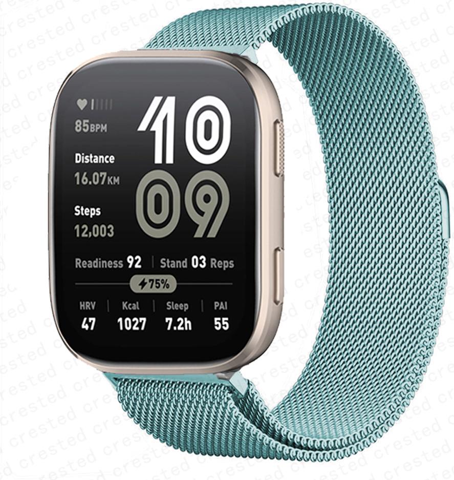 20 мм 22 мм ремешок для часов для Amazfit bip 6/5/Balance/GTS/4/mini/2/2e/3/GTR/4/2/3 Pro миланская петелька браслет huawei gt 5 4 3 2 Ремешок