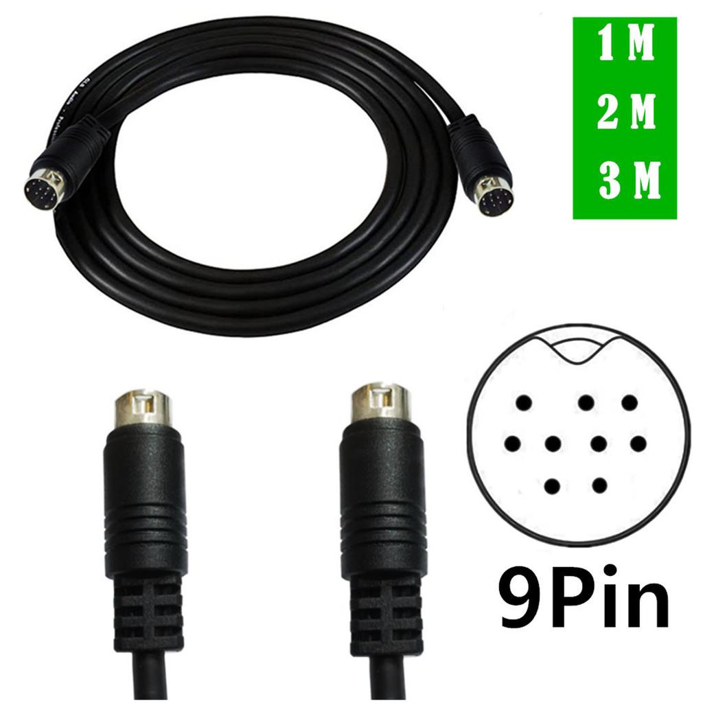 Кабель-адаптер Mini Din 9PIN с отличной электропроводностью, 9-контактный штекер на 9-контактный штекер для приемника медиа-центров