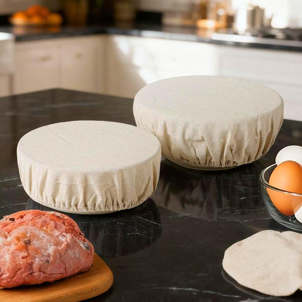 4 шт. Эластичные тканевые крышки для банок Многоразовые эластичные обертки для мисок Тканевые крышки для хранения продуктов Для закваски Хлебопекарные