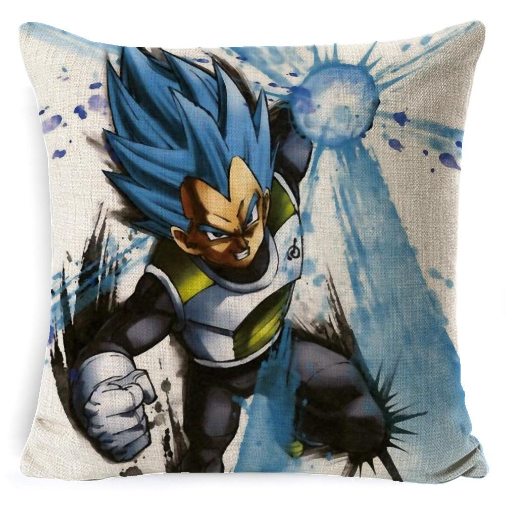 Мультяшная Анимация Dragon Ball Наволочка Лен Супер Мягкая Подушка Дом Dragon Ball Аниме Подушка