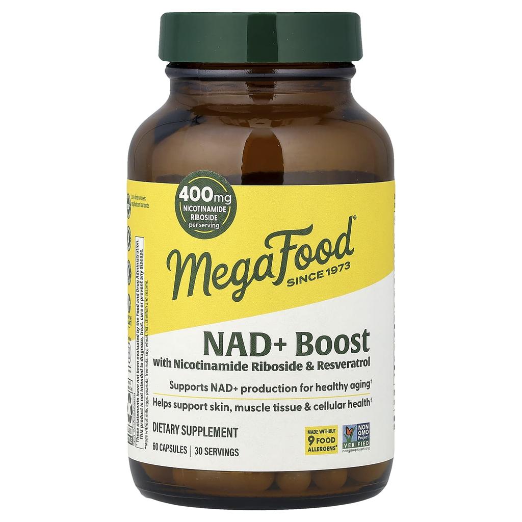 MegaFood, NAD+ Boost, 60 Capsules