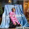 Custom Name Musician Sheeran Throws Blanket Flannel Blankets for Couch Bed Gifts for Men Women Picnic blanket Christmas fan gifts