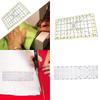 Прямоугольная акриловая линейка для квилтинга Practical Quilter Инструмент для DIY Шаблон для резки ткани для портного Печать Женщина Рисование Энтузиаст