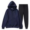 Unisex Solid Sports Set: Loose Hooded Cardigan and Sweatpants for Autumn/Winter 2025