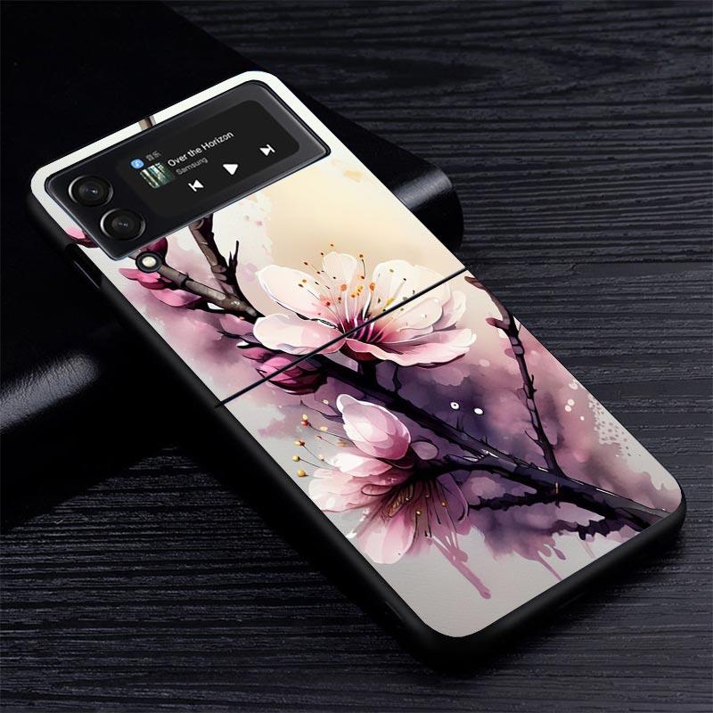 Чехол для телефона Samsung Z Flip 7 с изображением вишневого дерева для Samsung Z Flip 6 5 4 3 5G Galaxy ZFlip7 ZFlip4 ZFlip5 ZFlip6 ZFlip3 Чехол для телефона 4 Z