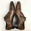 Queen Classic Made In Japan Long Nose Straight Tip Business Shoes Brown Size 40 (25.0)(USED)