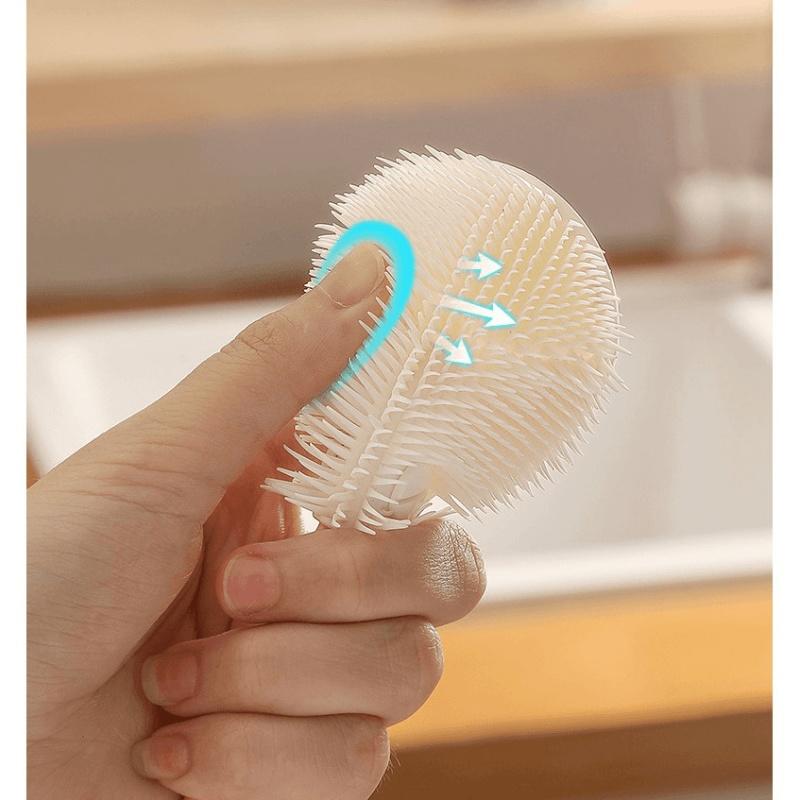 Силиконовая щетка для полной очистки 360° со складной головкой, гибкая щетка для чистки чашек, очиститель, бутылка с длинной ручкой, очистка стекла