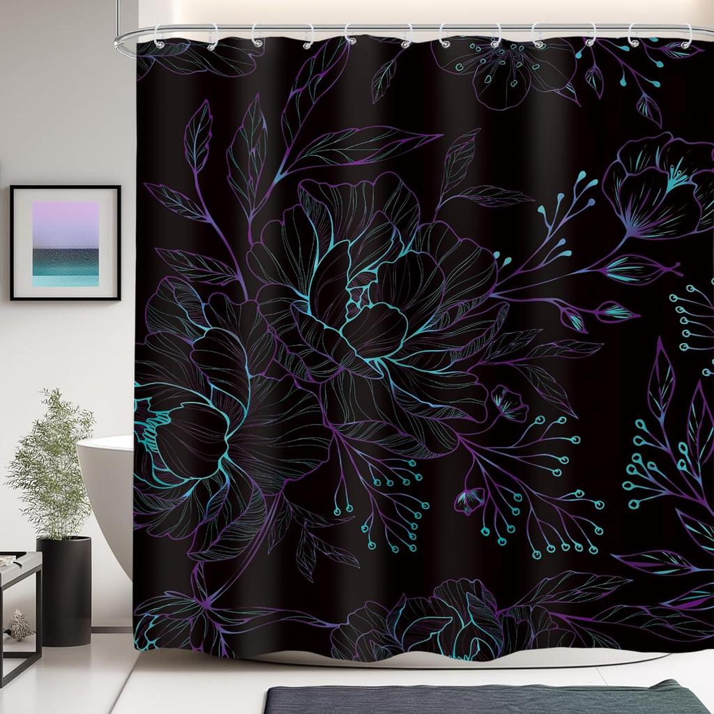 Деревенская шторка для душа «Медвежья хижина», дизайн «Западный лодж, горное животное», водонепроницаемый полиэстер с крючками