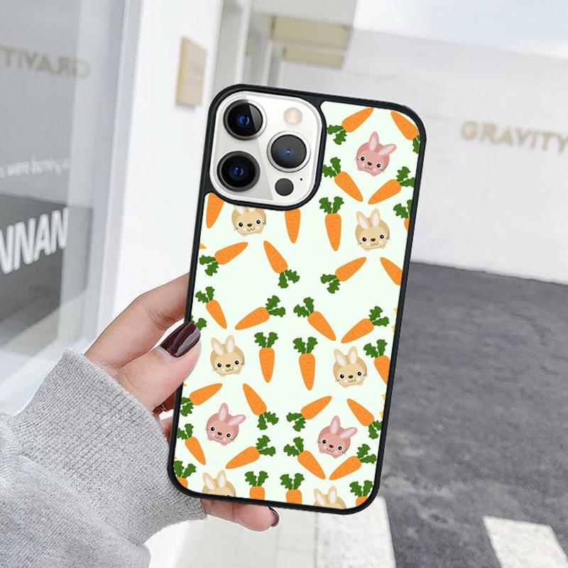 Милый Мультяшный Чехол для Телефона с Рисунком Морковки Для iPhone 17 Air 15 16 Чехол 11 13 14 Pro Max 12 Plus Max Fundas