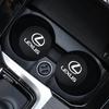 2026 Hot Interior Stickers 2Pcs Leather Coaster Anti-slip Water Cup Pad Mat For Lexus IS250 IS200 CT200h GS300 LS430 RX450h LX57