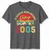 Vintage 2005 21 Years Old Gifts 21St Birthday For Unisex Tshirt