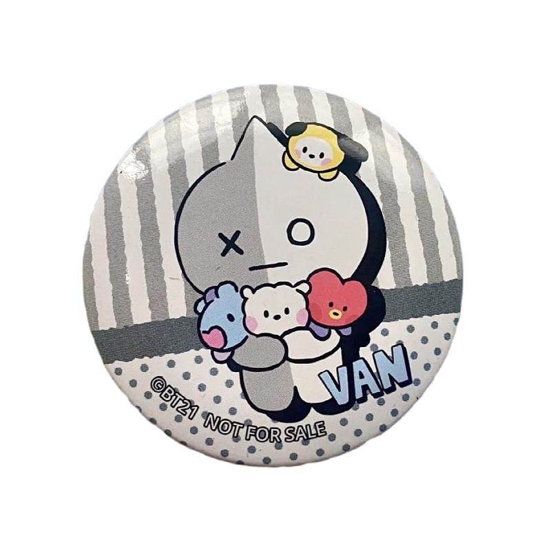 BT21 аниме товары мультфильм милый значок Каваи для мальчиков и девочек брошь рюкзак одежда украшение подвеска поддержка подарок