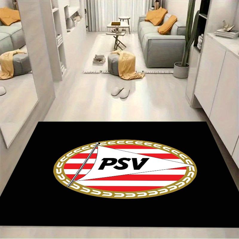 PSV Eindhoven Football Club Crest Print Area Rug Soccer Team Non Slip Living Room Bedroom Gaming Floor Mat Sports Fan Home Decor Rug