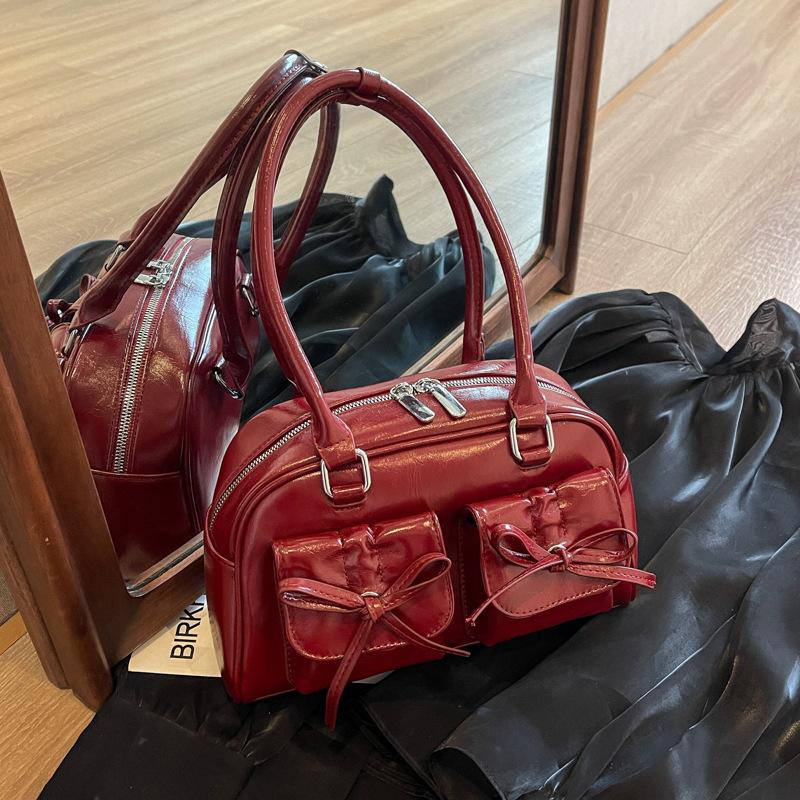 Модная сумка через плечо с бантом для женщин, кошелек и сумка через подмышку