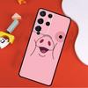 Cartoon Pig Phone Case For Samsung Galaxy S25 Ultra S24 Ultra S9 S10 S20 S21 S22 S24 Plus S23 FE Cover