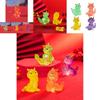 Cute Semi-transparent Lucky Dragon Resin Figurine Desk Ornament Blind Box Accessory