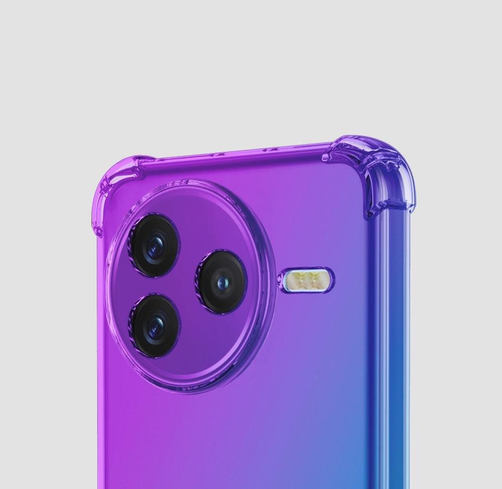 Gradient Dropproof Case for Xiaomi Poco F7 Pro, Purple/Blue