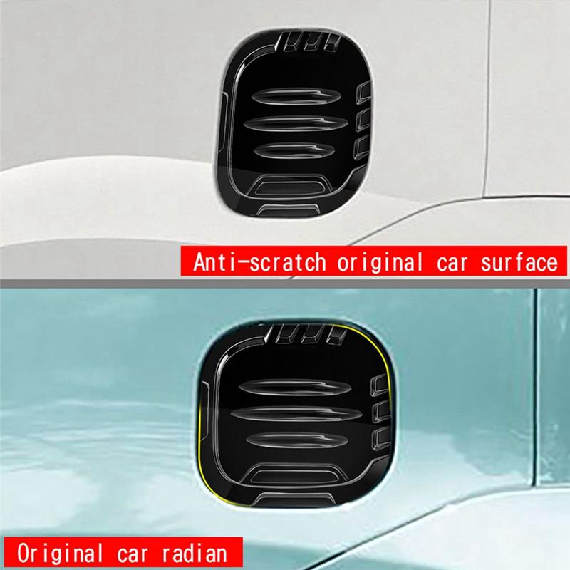 Car Fuel Tank Cap Cover Trim Oil Fuel Cap Protective For Toyota SIENTA 10 Series   Parts Bright Black