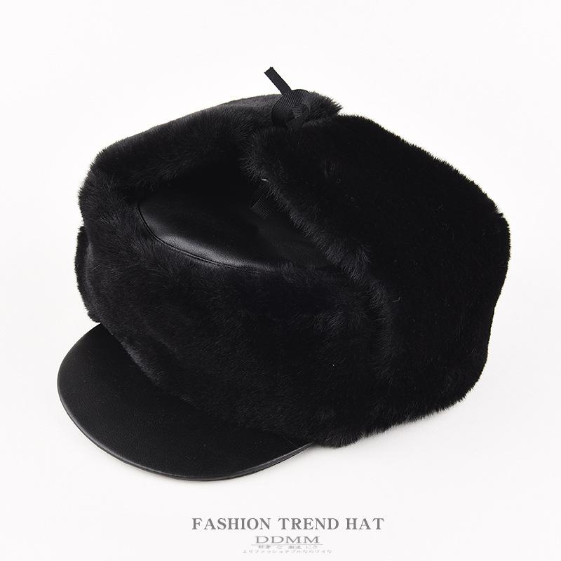 Middle-aged and Elderly Lei Feng Hat Men Ear Protection Winter Grandfather Thickened Warm Cap Elderly Father Old Man Cotton Hat