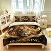 3PCS Crown Lion Bedding Set, without a filling, soft and machine-washable, suitable for decorating bedrooms